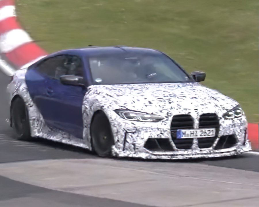 2022 BMW M4 CSL Spotted Testing at the Nurburgring