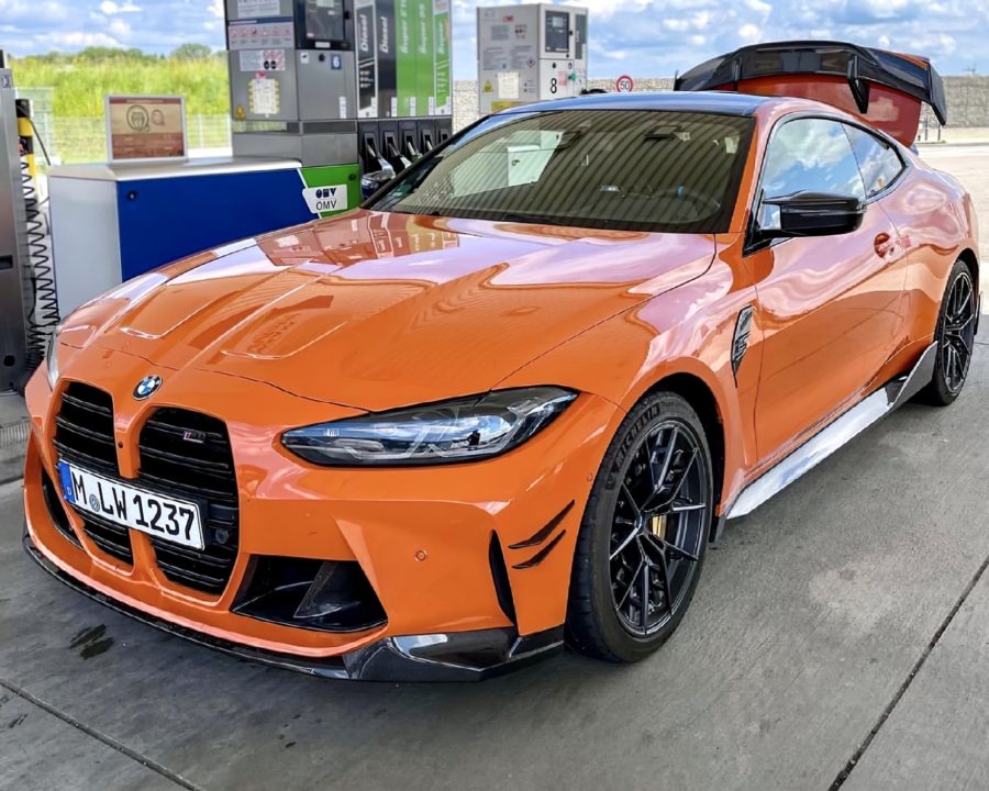 2021 BMW M4 Competition in Fire Orange with M Performance Parts (G82)