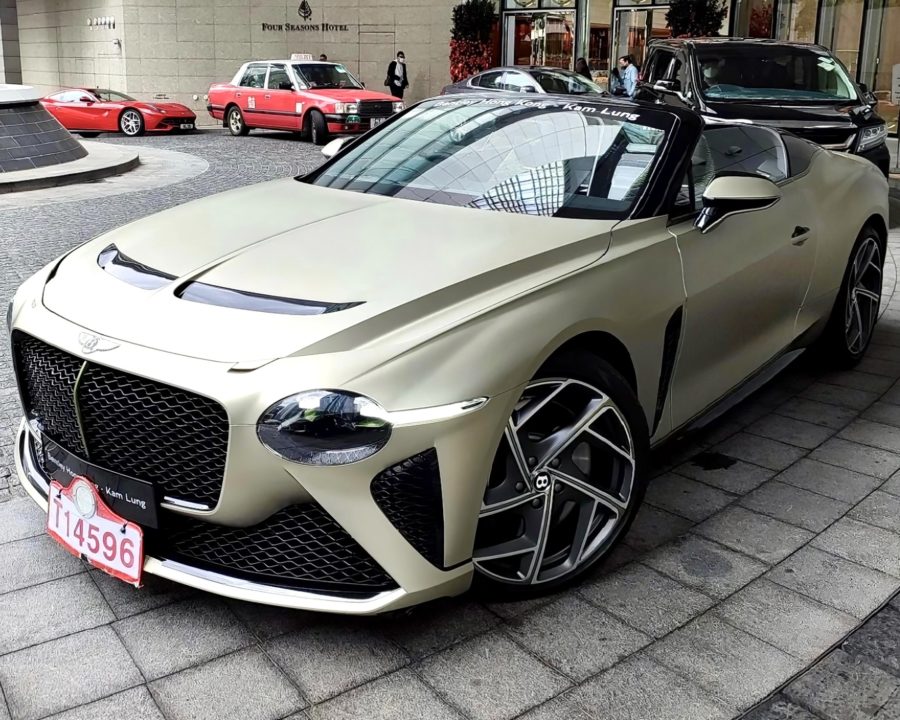 New Bentley Bacalar Spec’d in Atom Silver Spotted in Hong Kong