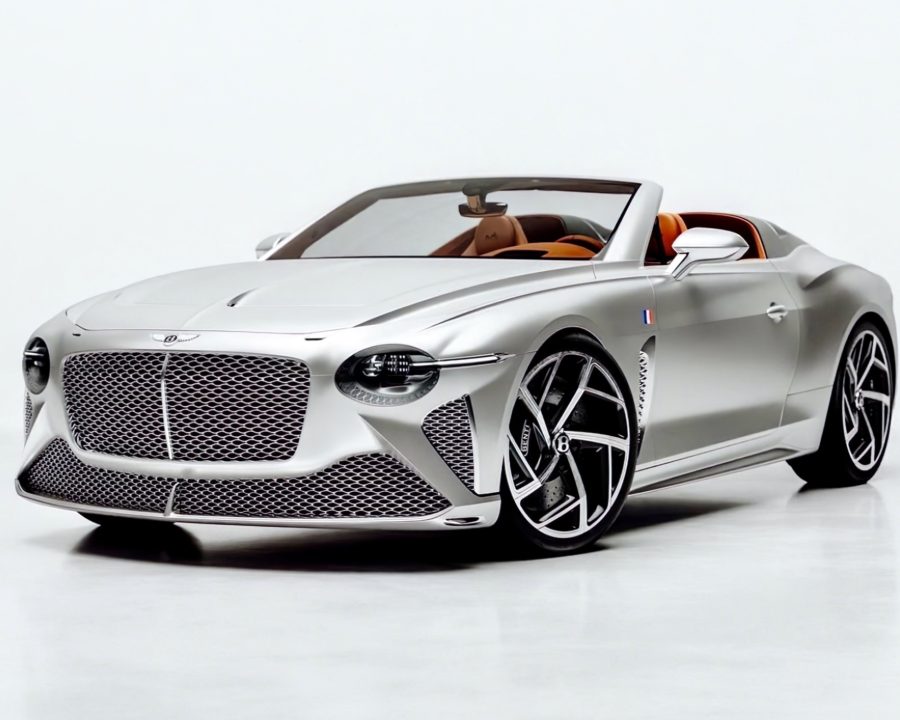 Bentley Bacalar Rendered in Matte Silver with Hermes Interior