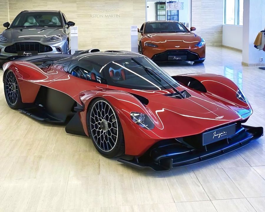 Aston Martin Valkyrie Spec’d in Supernova Red Debuts In Norway